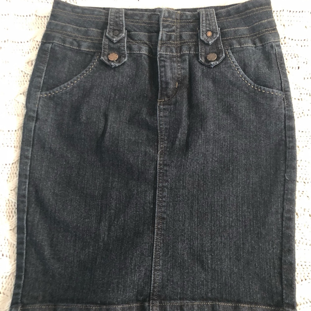 Pencil jean skirt